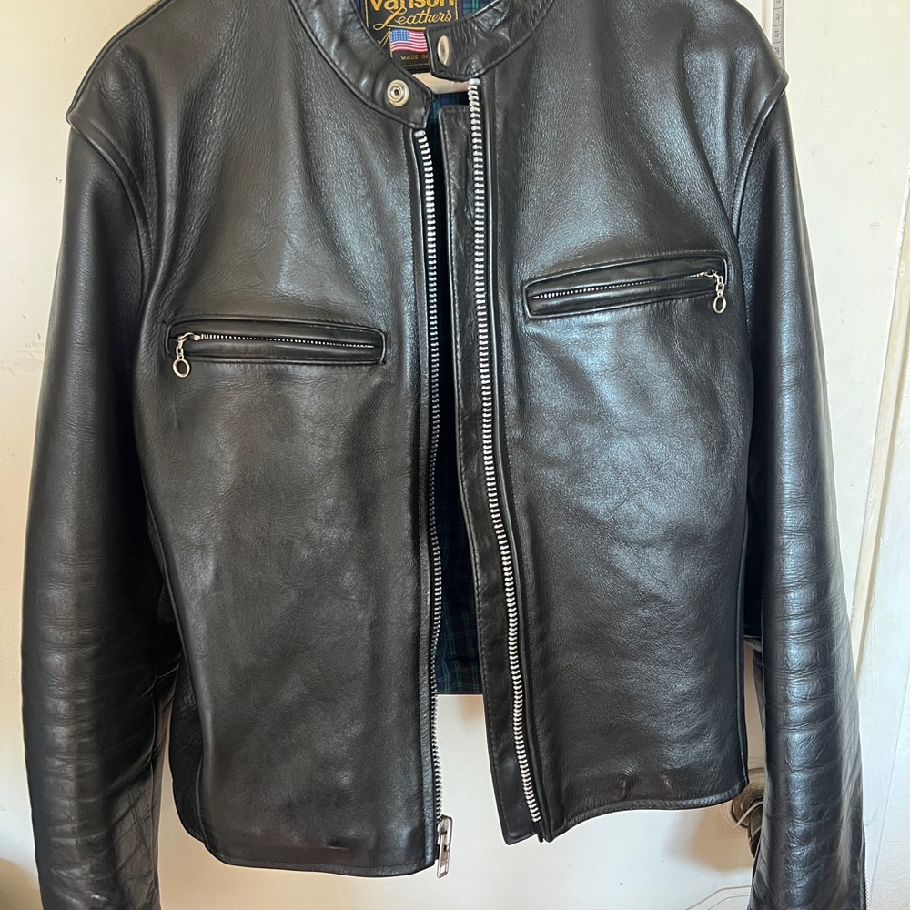 Classic Black Leather Bomber Jacket